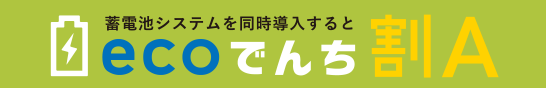 蓄電池システムを同時導入するとecoでんち割A